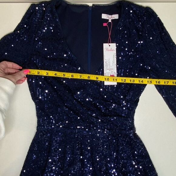 NWT | Parker | Petrina Sequin Top | Blue | XS - Picture 12 of 16